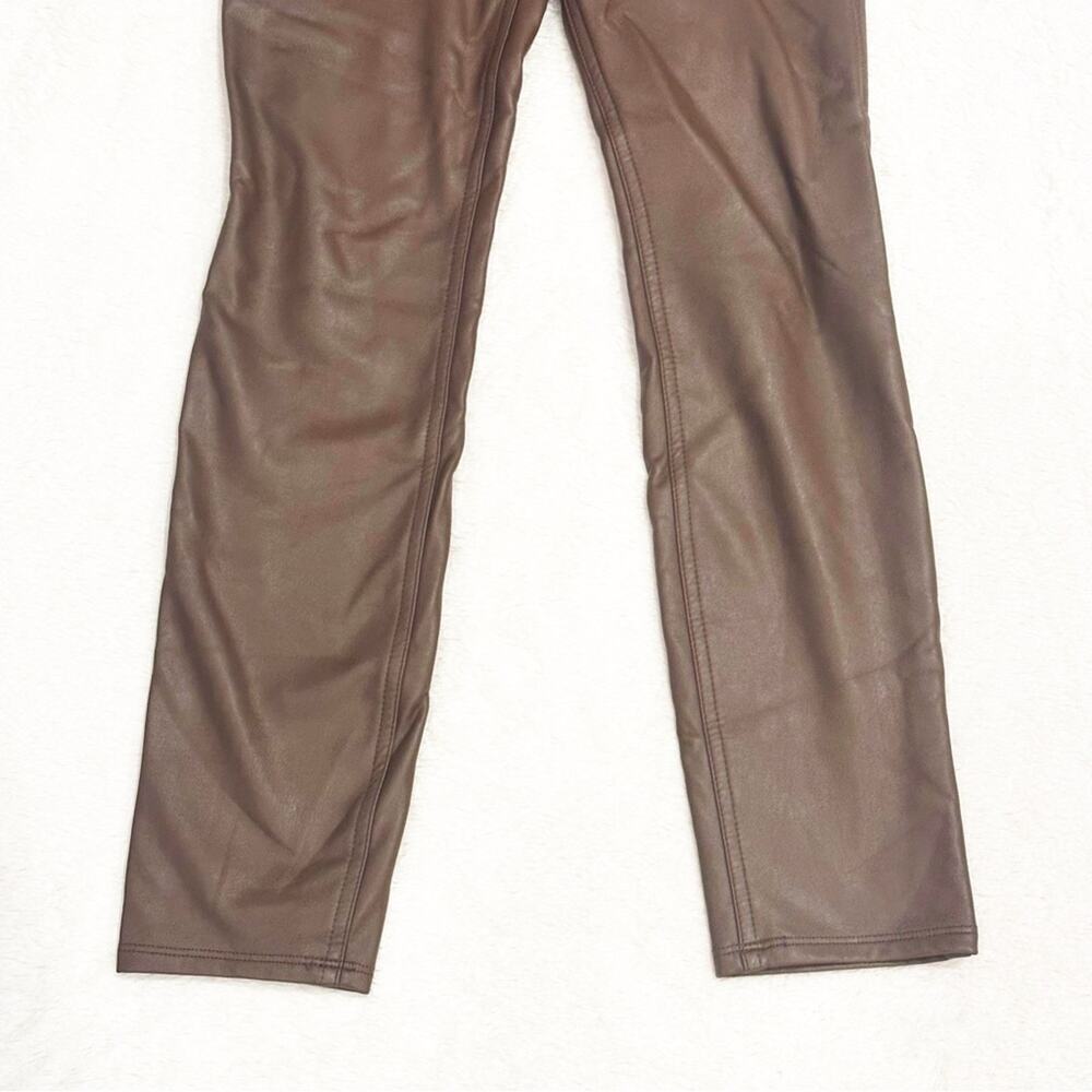 Abercrombie & Fitch Brown vegan leather pants sz 9/10 - Picture 5 of 6